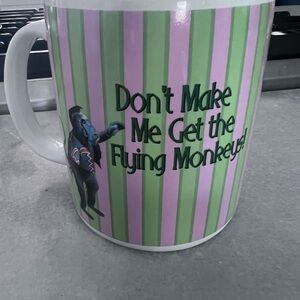 Wizard of Oz Mug with Green and Pink Stripes